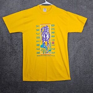 Vintage‎ Kentucky Derby 123 T Shirt Mens Large Horse Racing Churchill Downs
